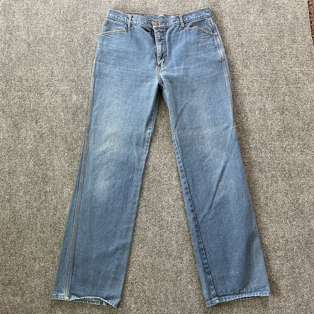 Brittania Jeans Womens 34X32‎ Straight Light Wash High Waist VTGDenim Y2K P5
